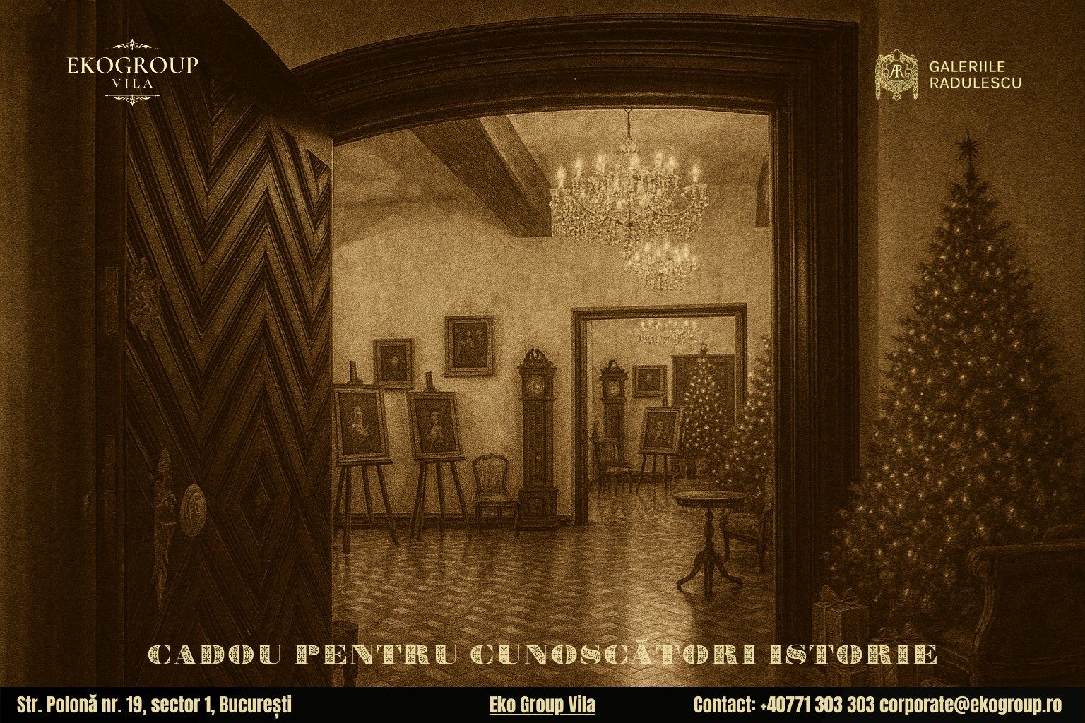 Cadou de Crăciun: O experiență culturală unică la expoziția „Crăciunul anilor ’30” de la Eko Group Vila